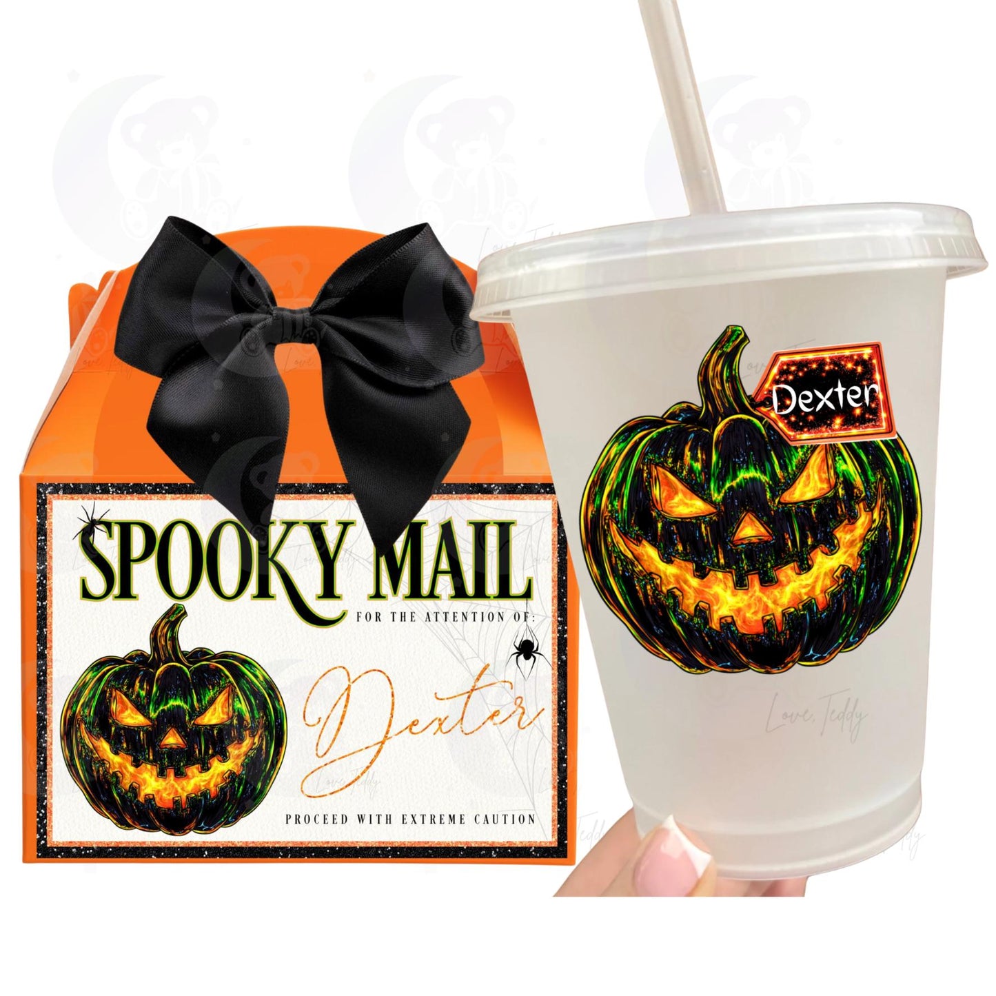 Halloween spooky cute treat boxes boo basket festive trick or treat party favour sweet box with box gift box present box personalised