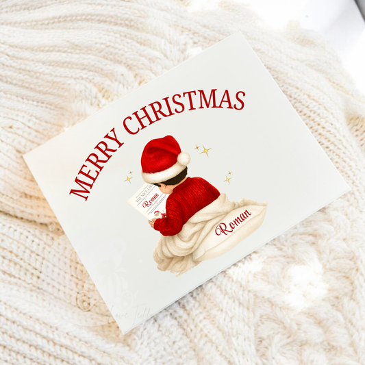 Personalised The Nice List Christmas Magnetic Christmas Eve Box - Boys.