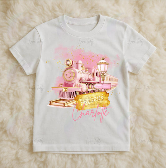 Christmas Polar Express Train Golden Ticket T-shirt - Oink