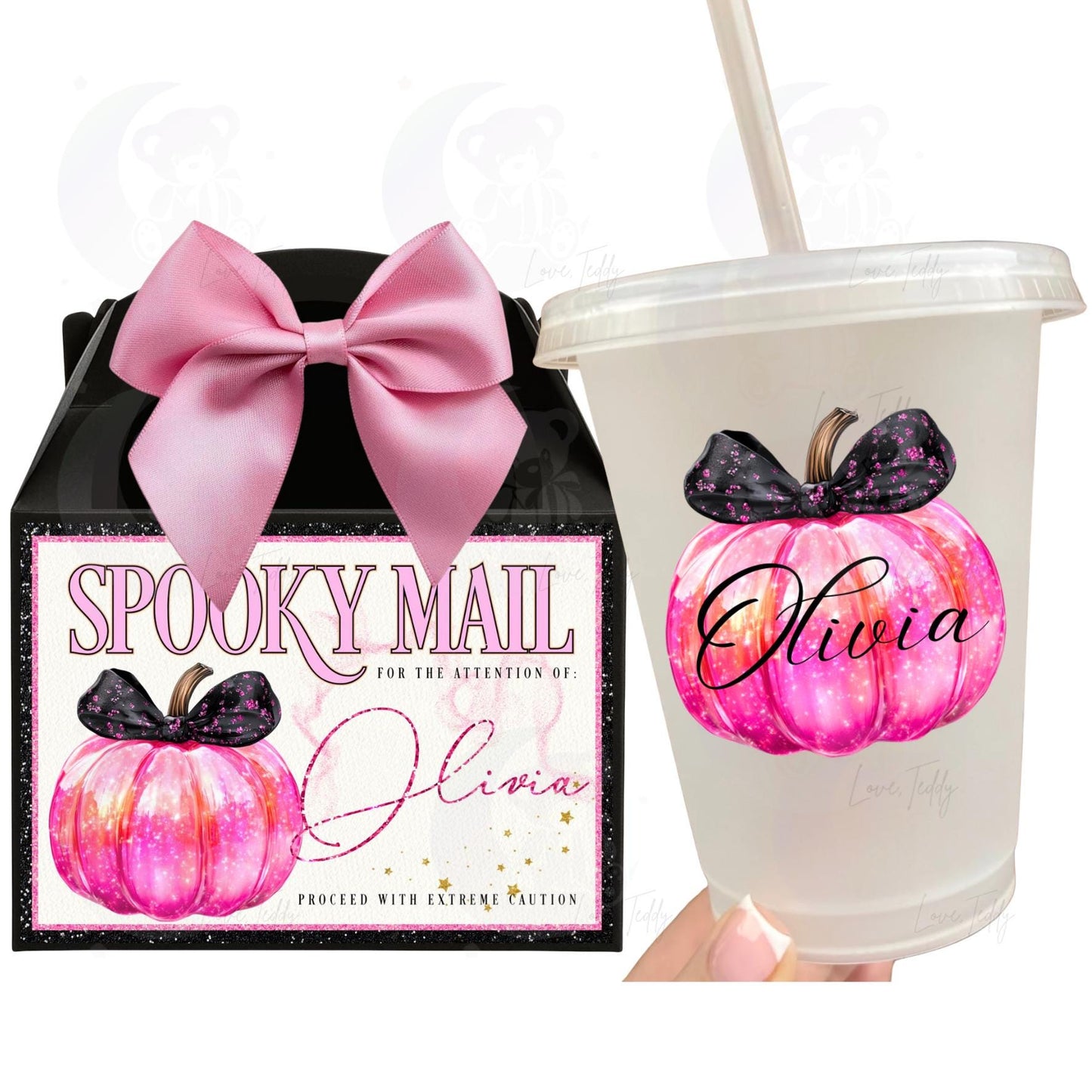 Halloween spooky cute treat boxes boo basket festive trick or treat party favour sweet box with box gift box present box personalised